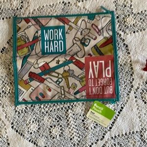 NWT Pratt pencil / make-up case etc